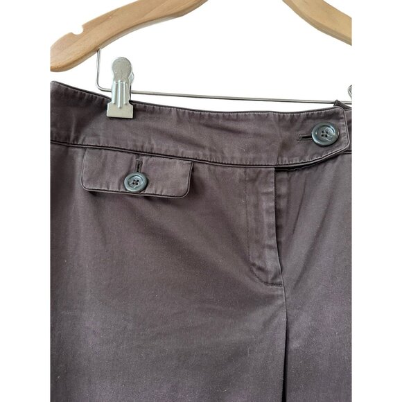 🌸3/$15🌸Ann Taylor Lindsay Curvy Brown Slacks sz 12 - Picture 2 of 7